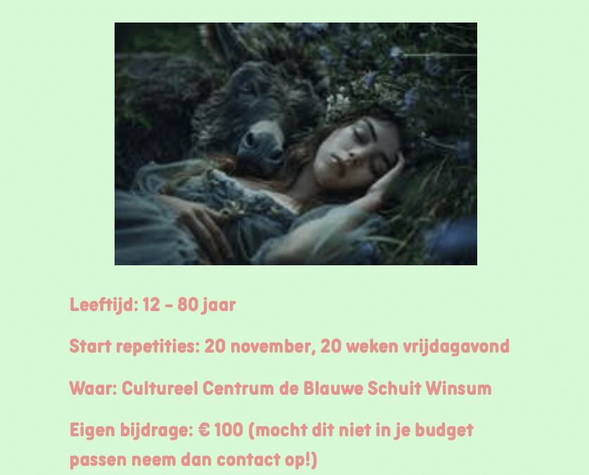 Midzomernachtsdroom zoekt spelers!